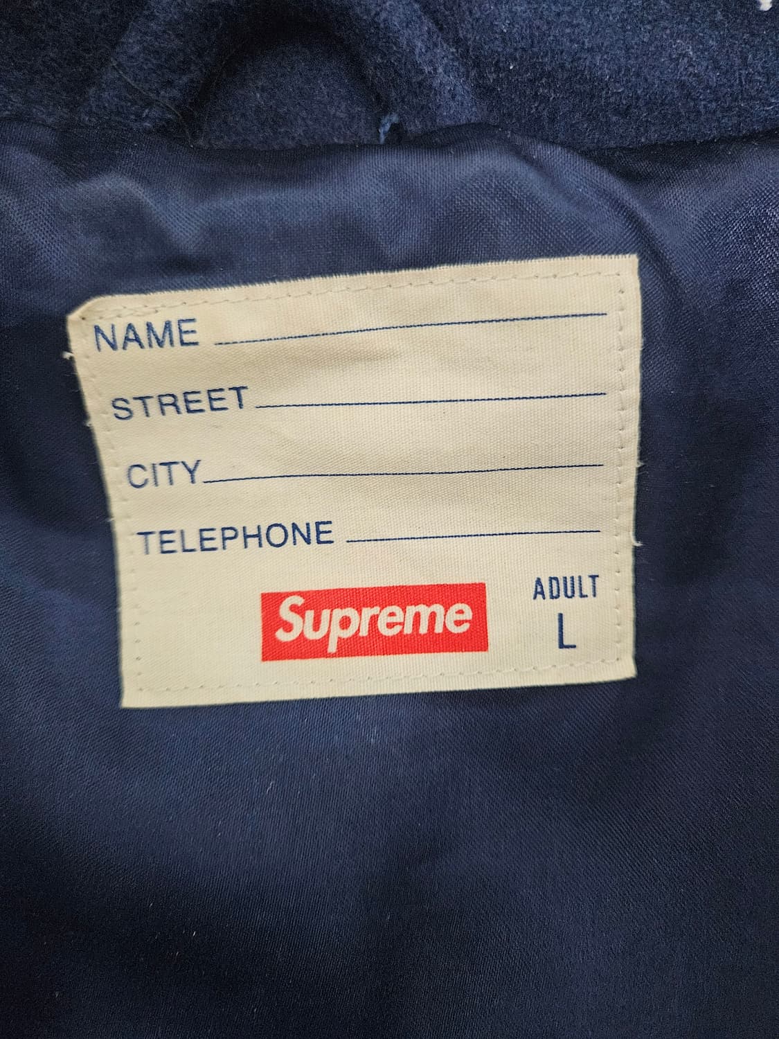 슈프림 별자켓 네이비 L 상품이미지5