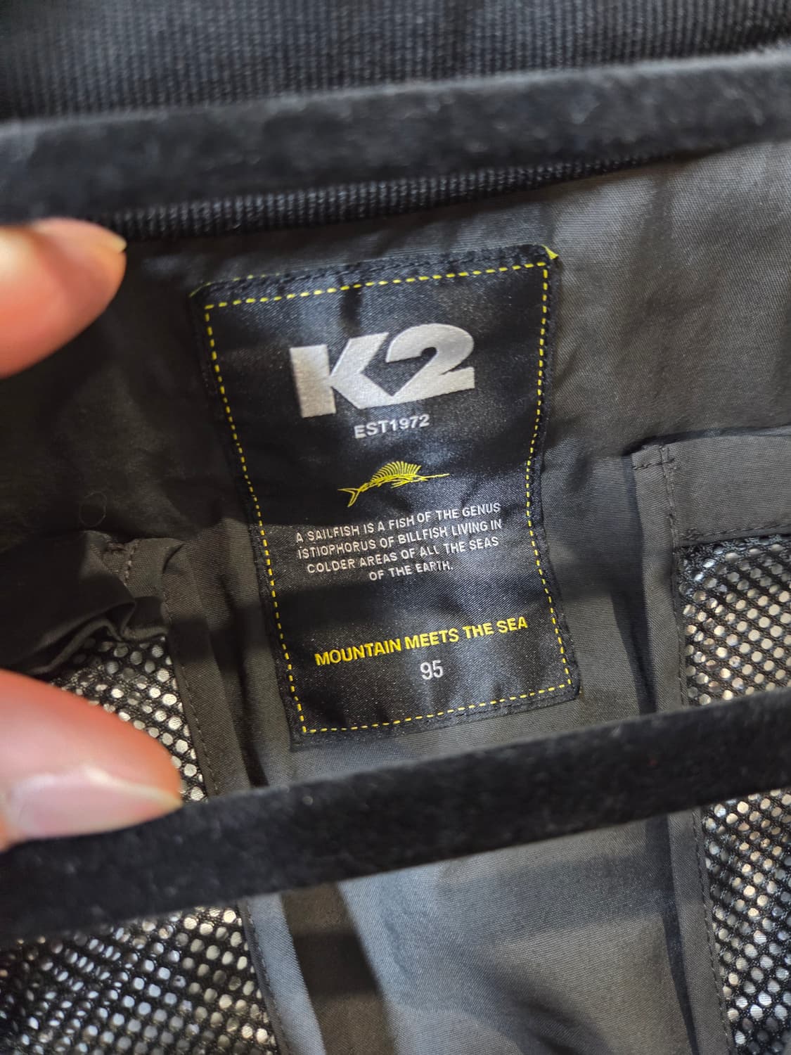 K2 나일론 메쉬 멀티포켓 낚시 등산 조끼 베스트 95 상품이미지3