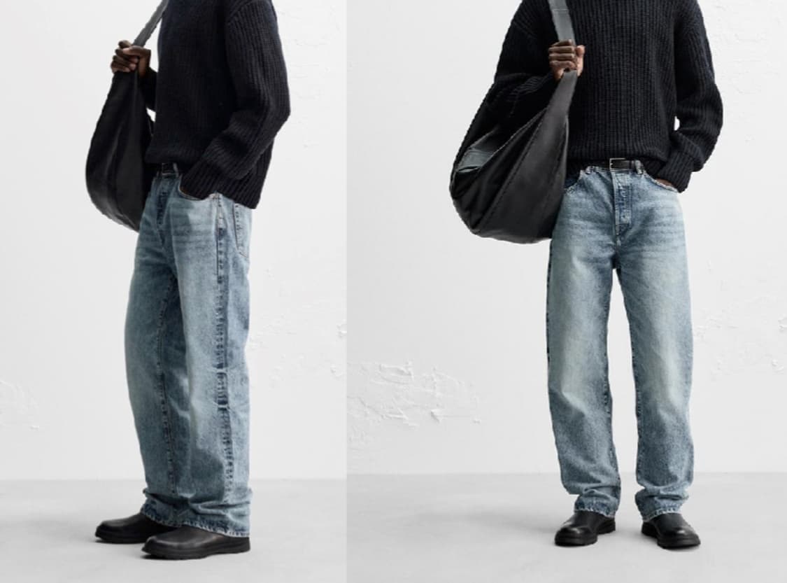 [자라] 앵클 스트레이트 레그 진 연청워싱 31 상품이미지4