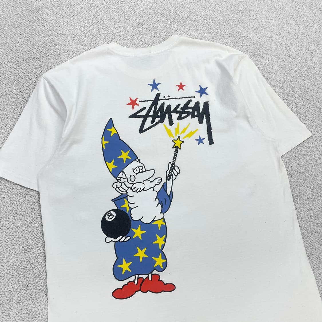 스투시 Stussy 위자드 반팔 티셔츠 화이트 상품이미지3