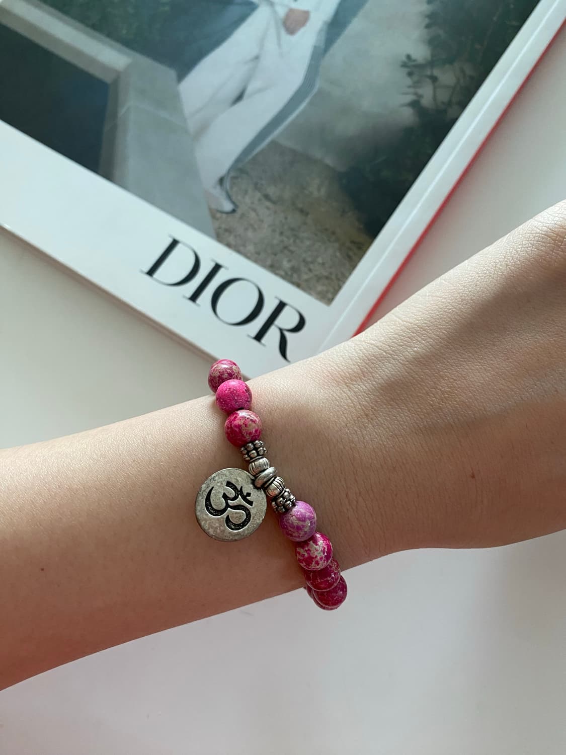 핑크 스톤 옴 팔찌 상품이미지5