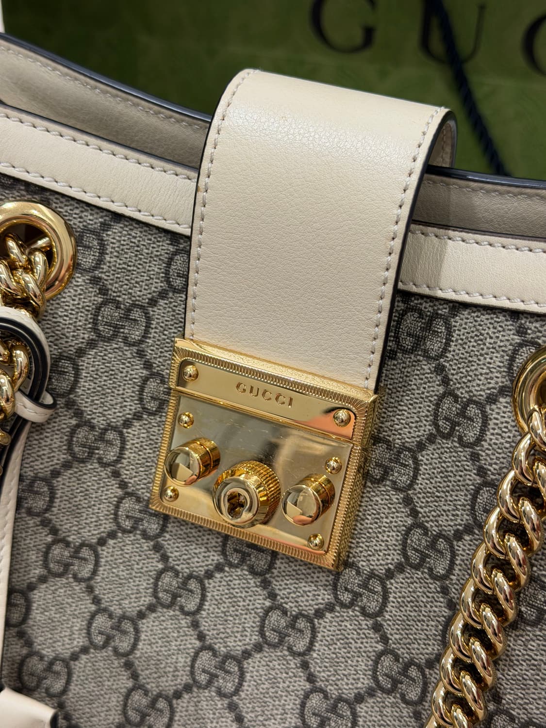 구찌 패들락 화이트 숄더백 스몰 상품이미지4