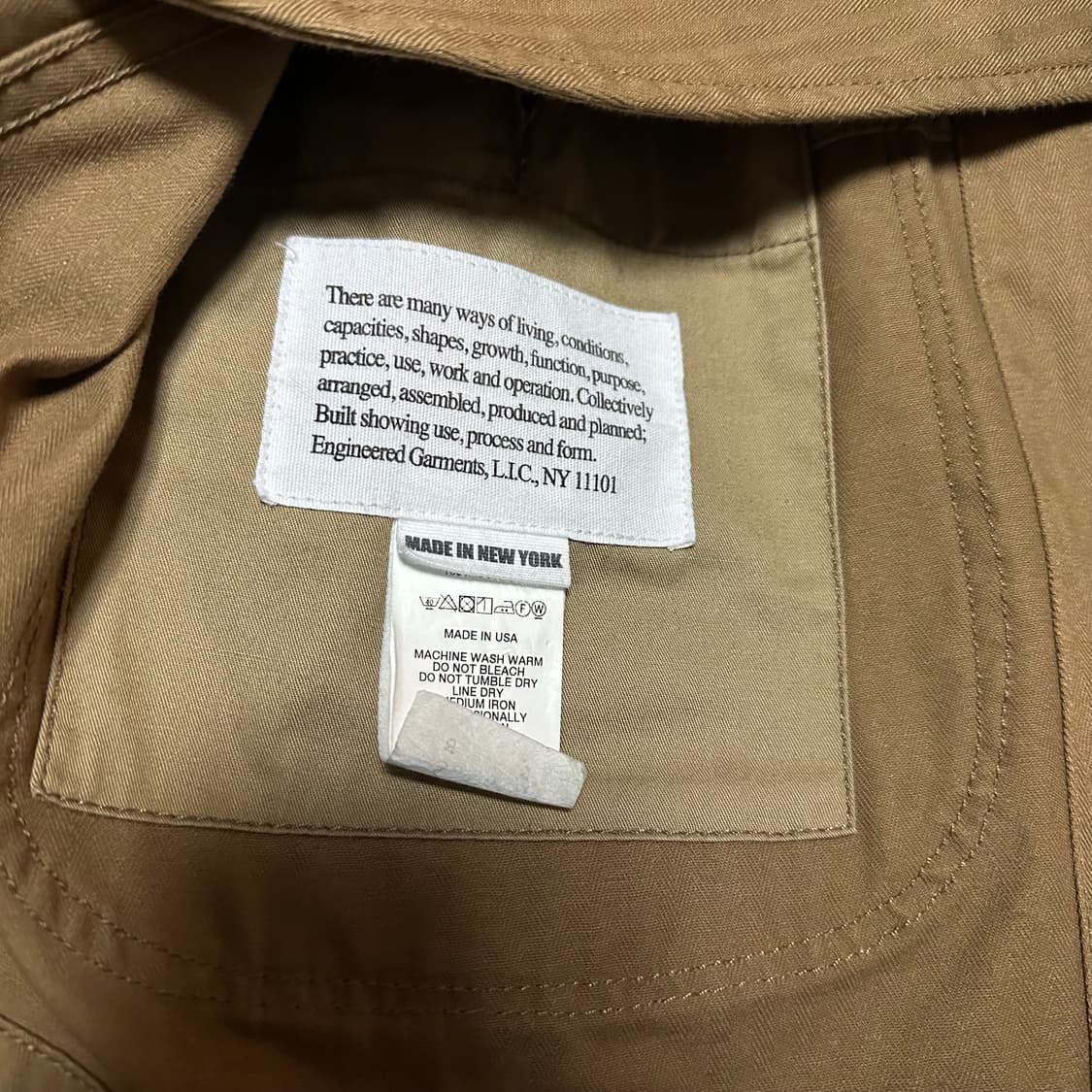 엔지니어드가먼츠 베드포드 자켓 헤링본 트윌 S 상품이미지4