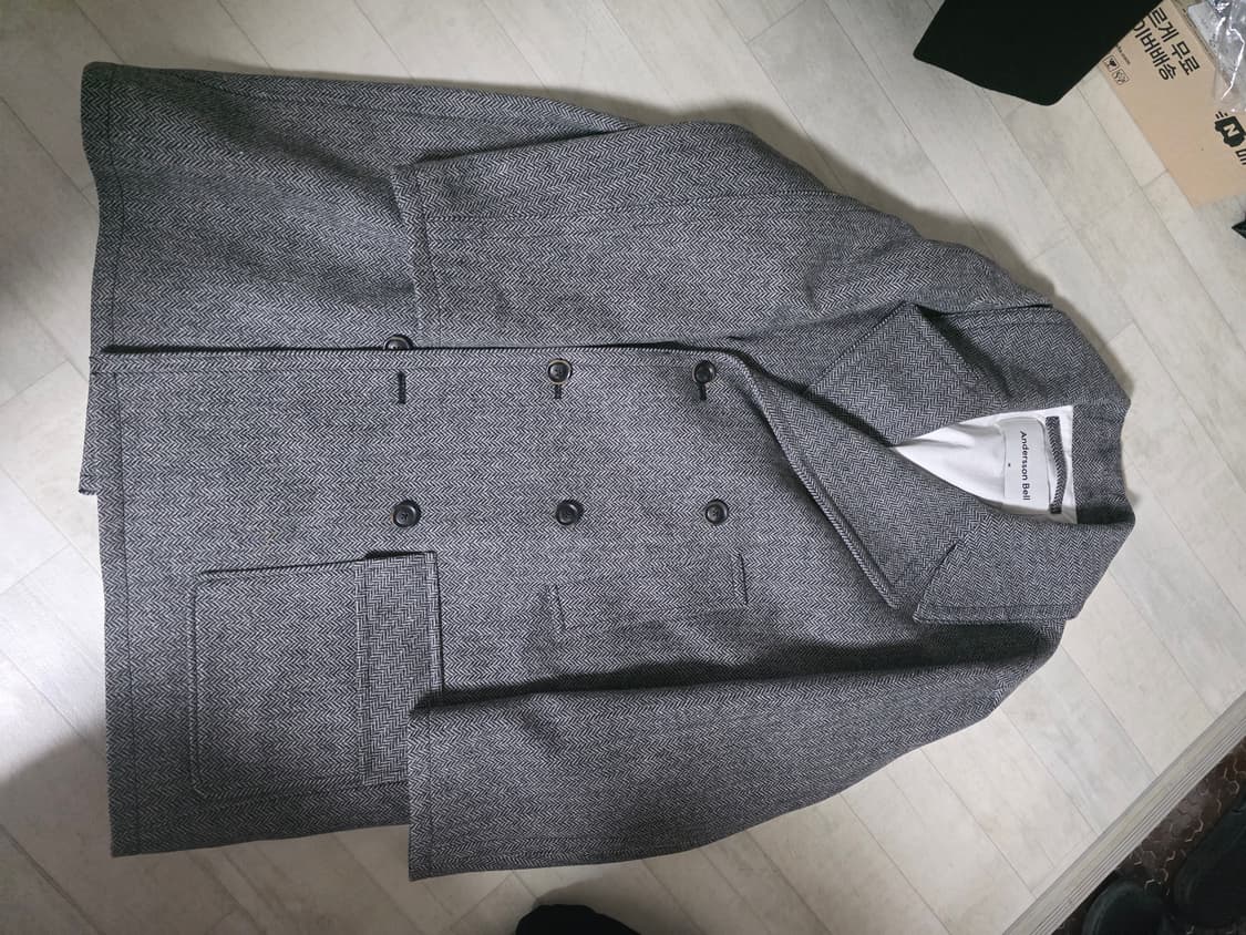 앤더슨벨 더블 브레스티드 오버 코트 M 상품이미지1