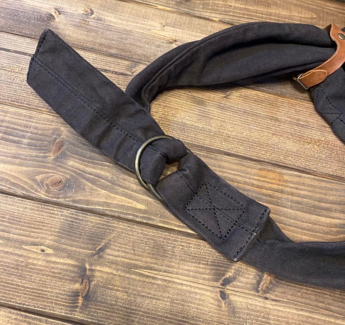 캐피탈 No.6 캔버스 스너프킨 스몰백 블랙 상품이미지8