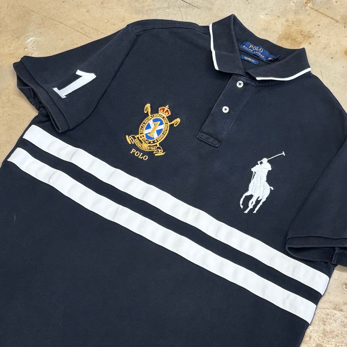 🫶🏻 폴로랄프로렌 빅포니 블랙 카라 반팔티 🫶🏻 상품이미지2