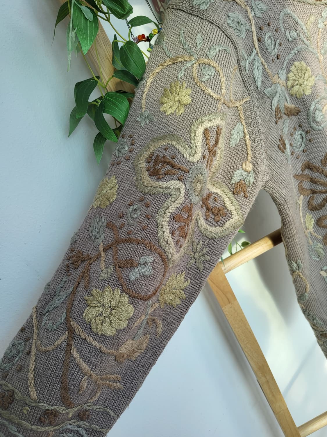 플라워 자수 빈티지 니트 상품이미지6