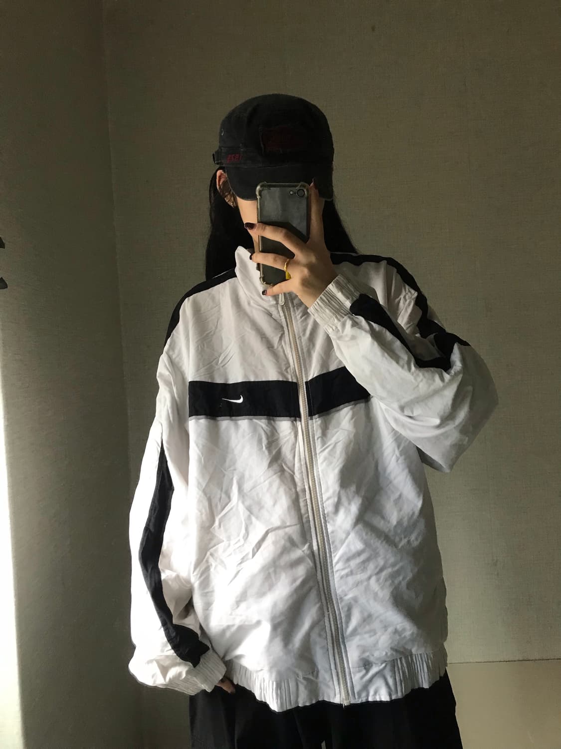 나이키 00s 흰검 바람막이 상품이미지1