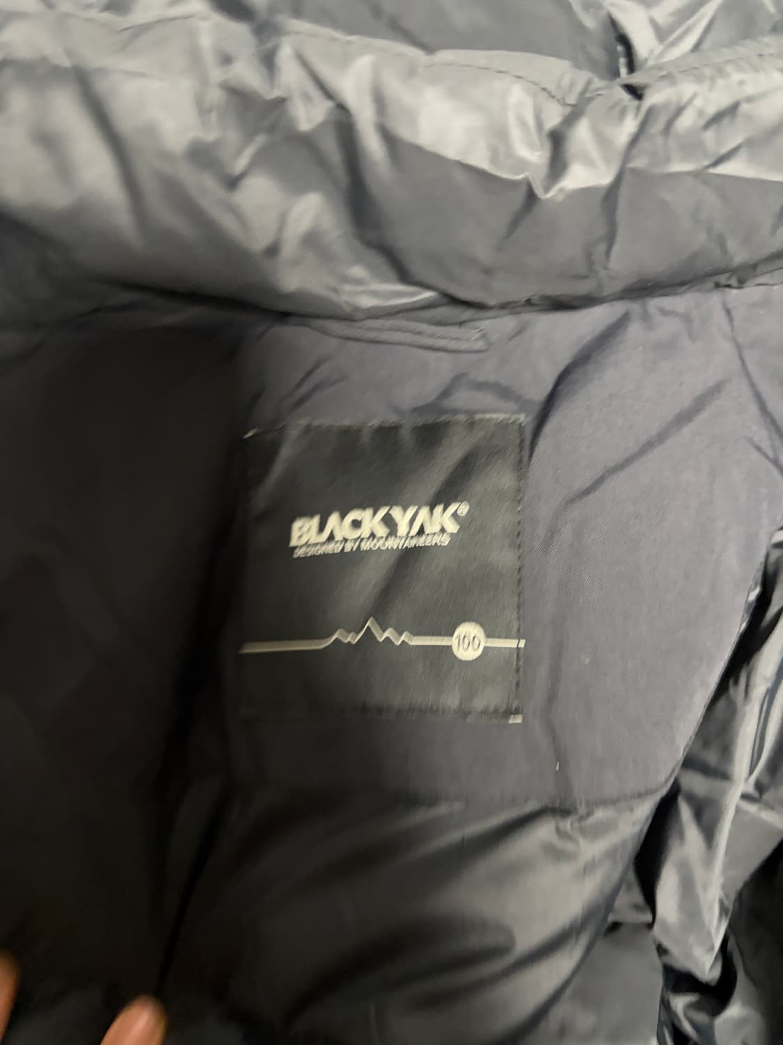 팀 블랙야크 덕다운 패딩 상품이미지2