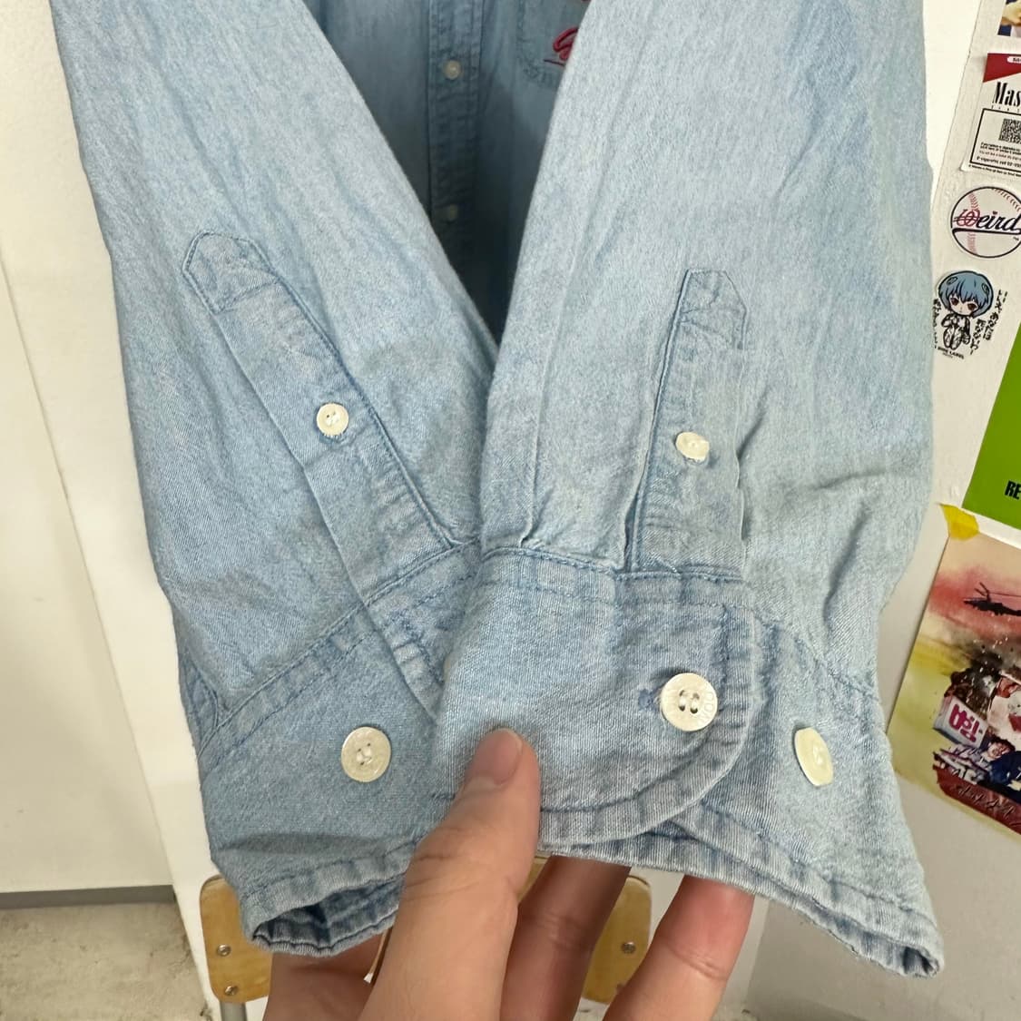 90‘s 워너브로스 자수 셔츠 상품이미지4