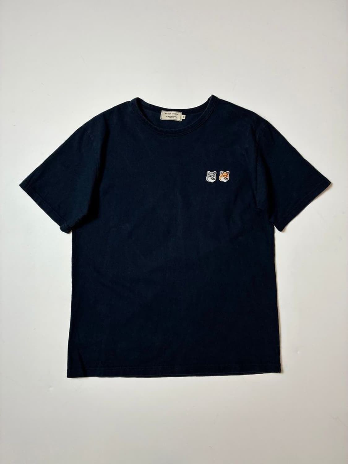 메종키츠네 22ss 더블폭스 헤드 반팔 티셔츠 PN9015 상품이미지1