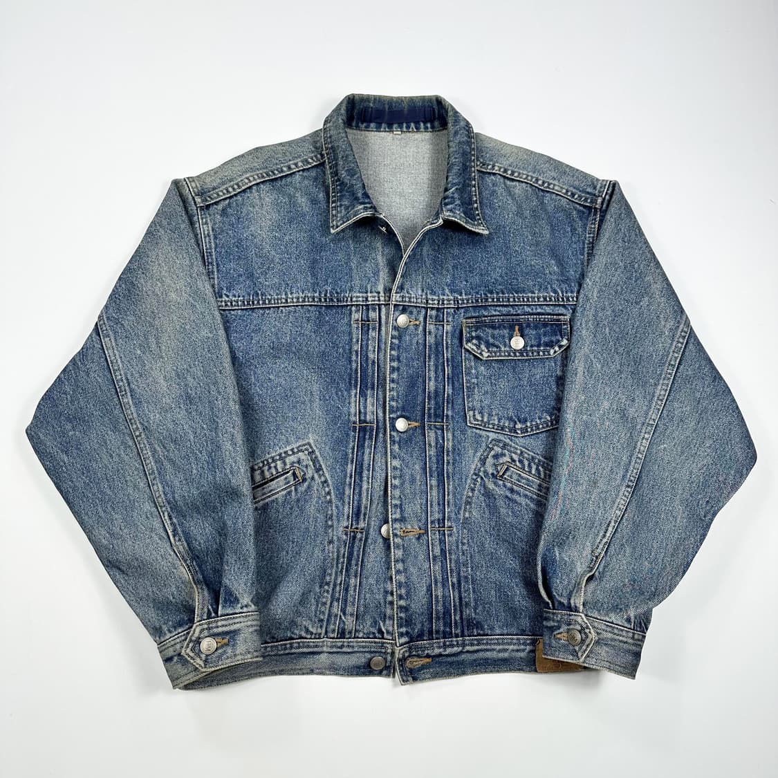 JPN 재팬빈티지 오버핏 데님 트러커자켓 M 상품이미지1