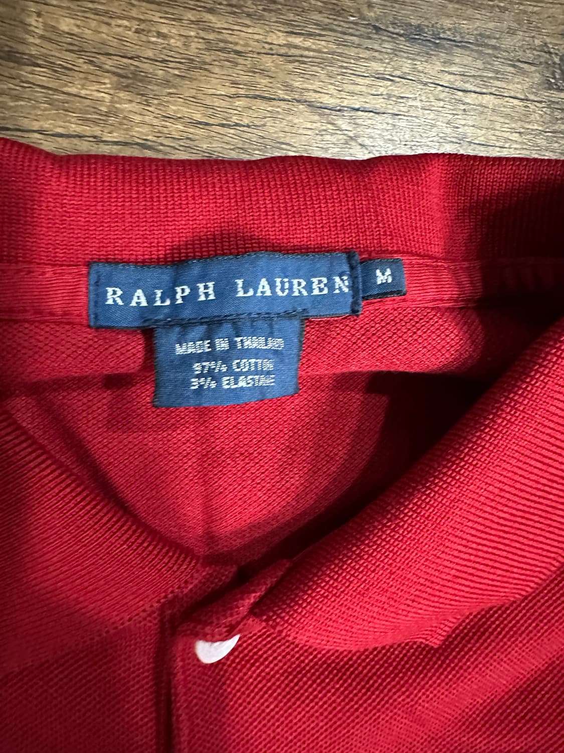 폴로 랄프로렌(Ralph Lauren) 빅포니 긴팔 카라티 레드 M 상품이미지5