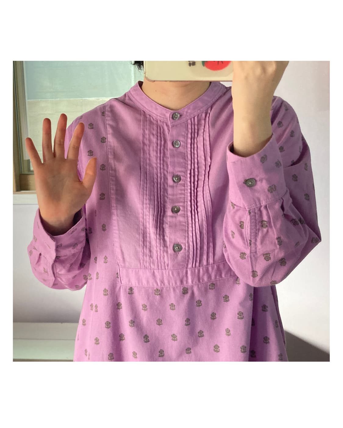 일본빈티지) 라벤더 튜닉 원피스  상품이미지4