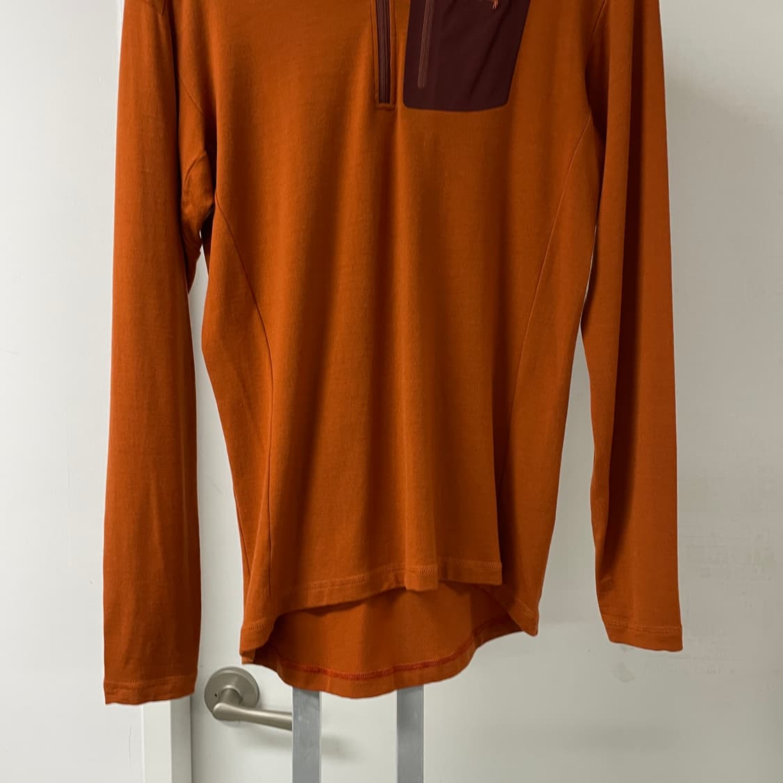 아크테릭스 반집업 긴팔 티셔츠 오렌지 M 상품이미지3
