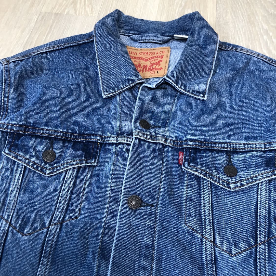 (L) 리바이스 Levi's 72334 연청 데님 자켓 상품이미지3