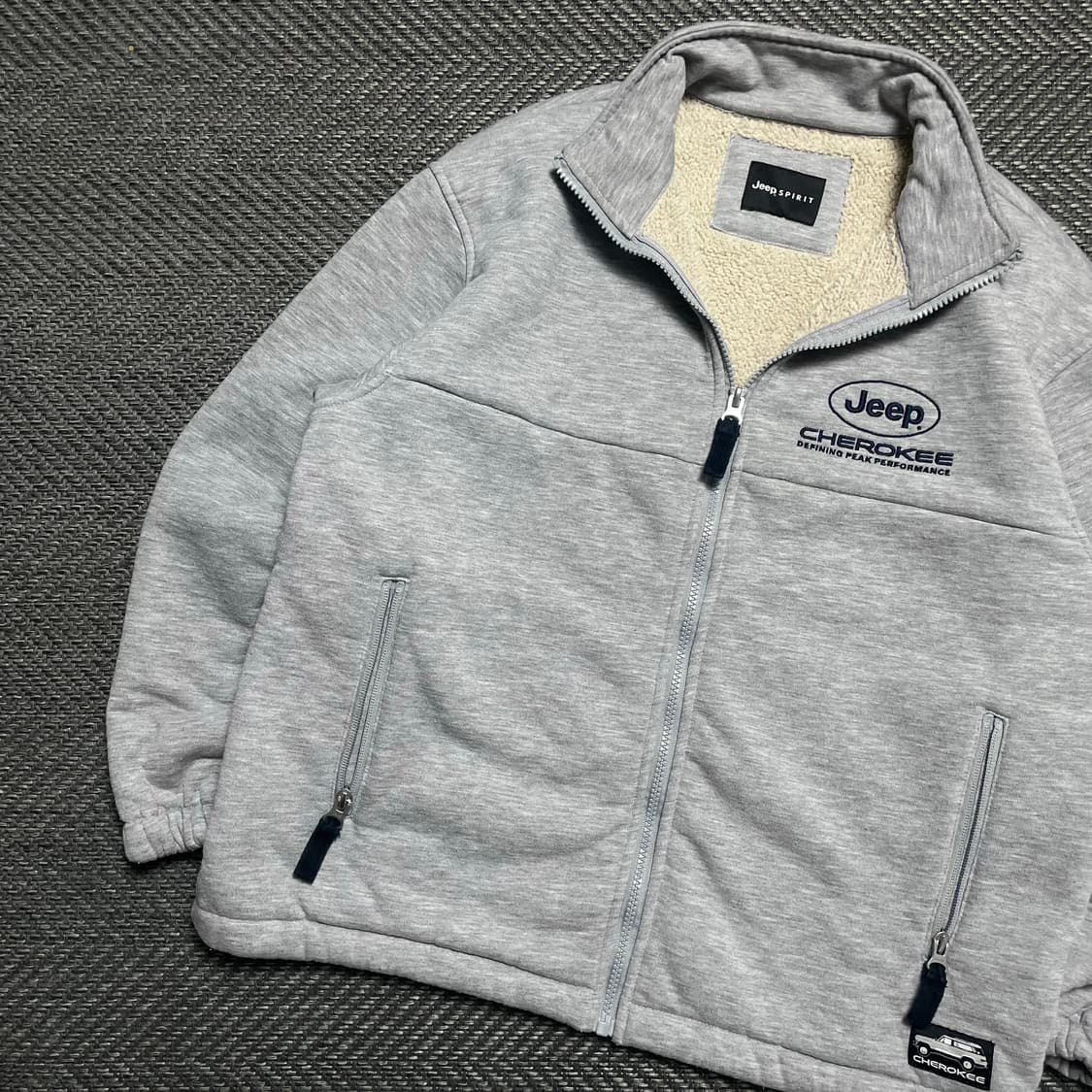 Jeep 스피릿 체로키 쉐르파 집업 자켓 그레이y 5310 상품이미지4