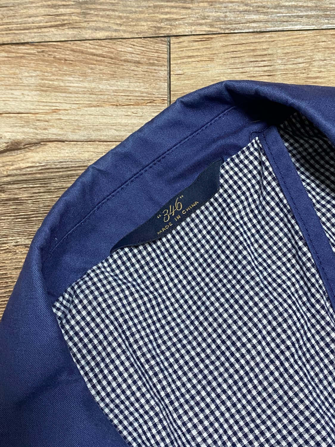 브룩스 브라더스 리젠트핏 워시드 네이비 코튼 싱글 블레이저 자켓 42R 상품이미지3