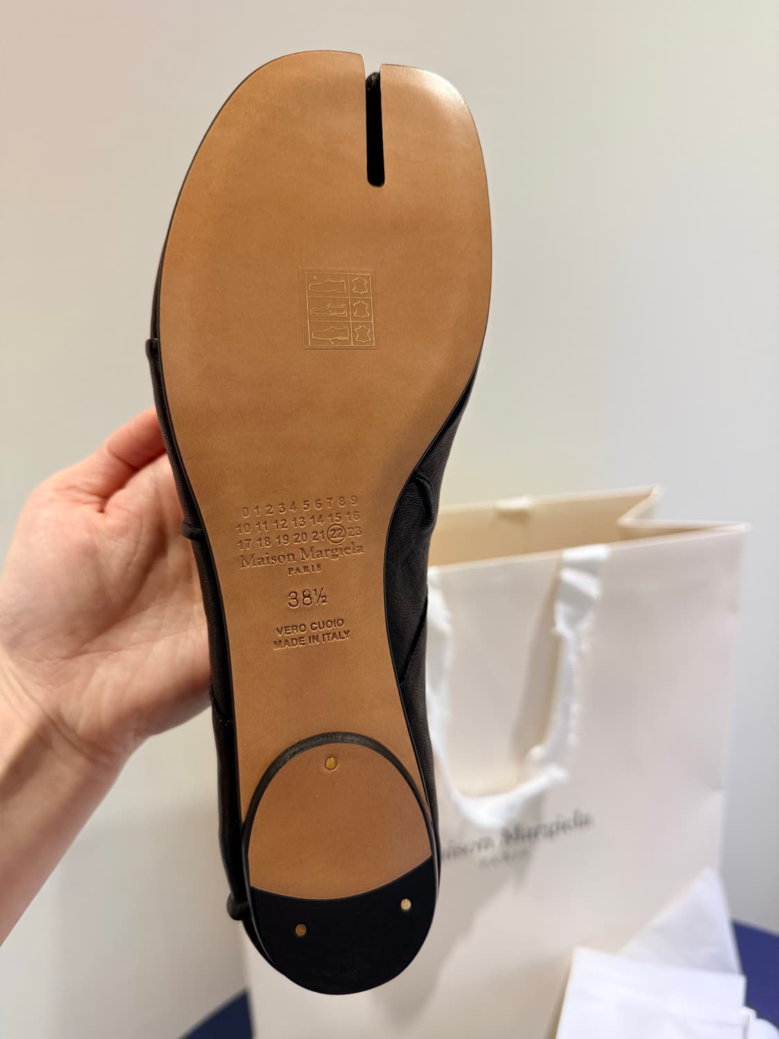 메종 마르지엘라 타비 뉴 발레리나 플랫 38,5 (새상품) 상품이미지4
