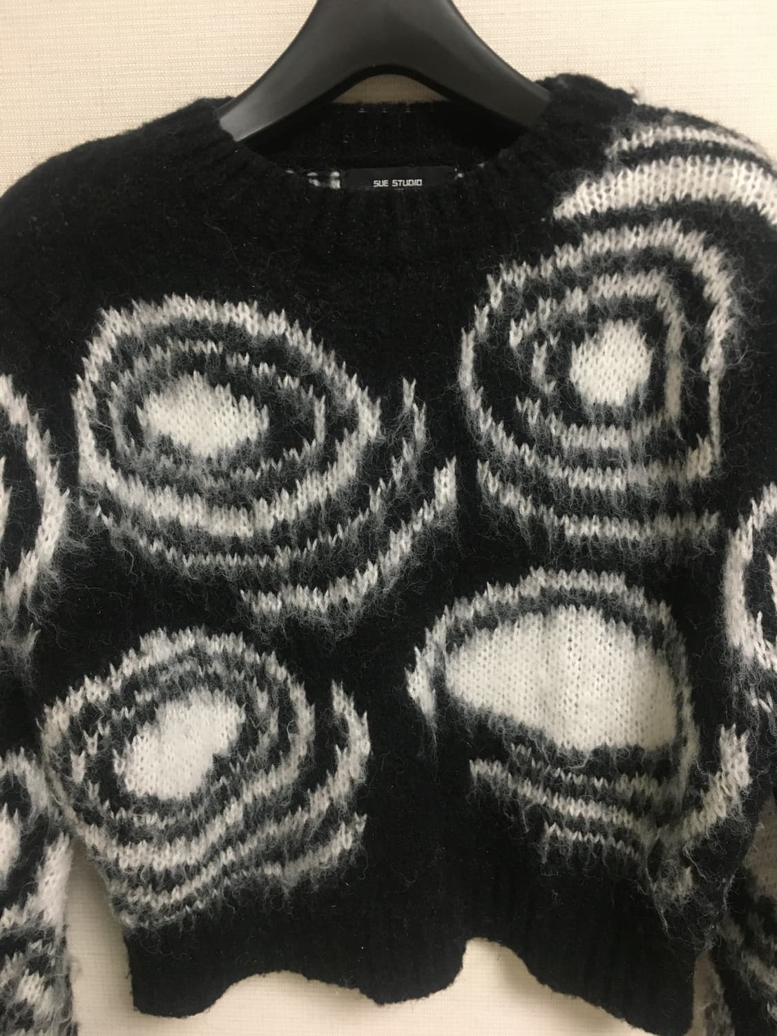 헤어리 니트 블랙 상품이미지3