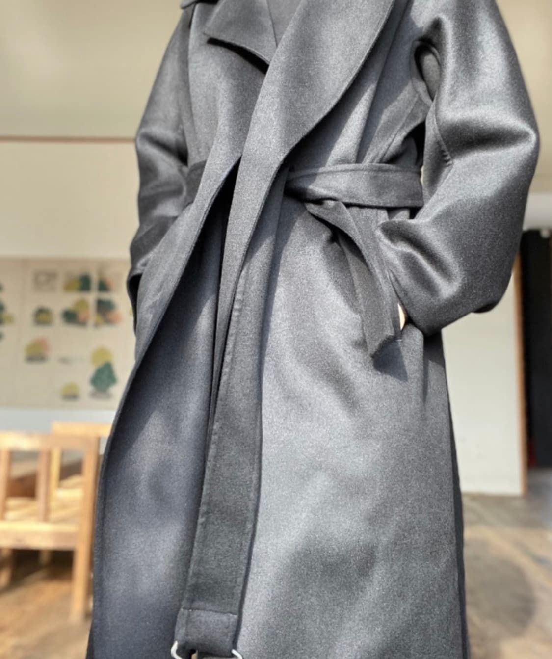 유니클로 +J캐시미어블렌드렙롱코트 XXL 상품이미지6