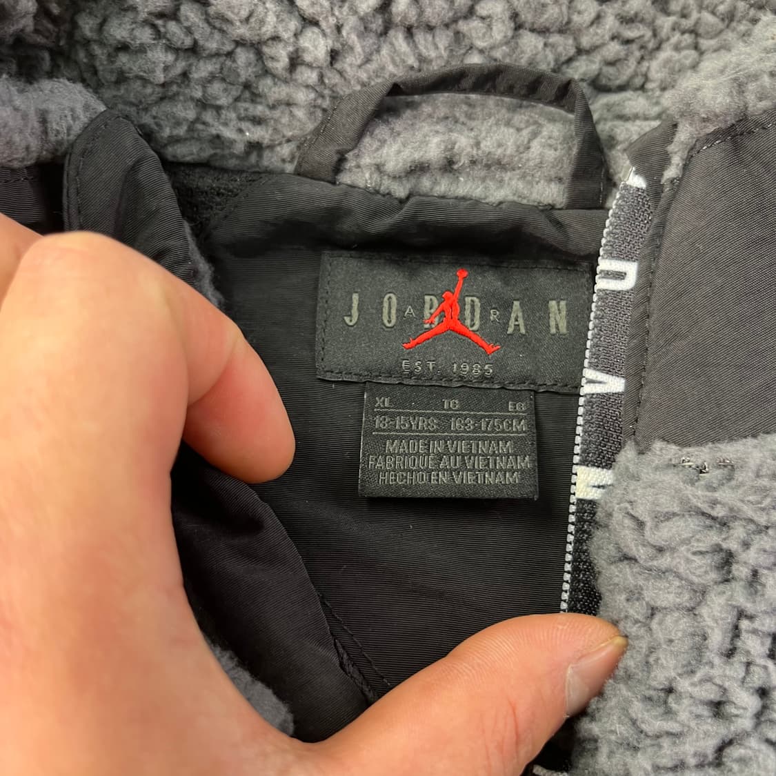 95 조던 자수로고 플리스 풀집업 자켓 상품이미지3