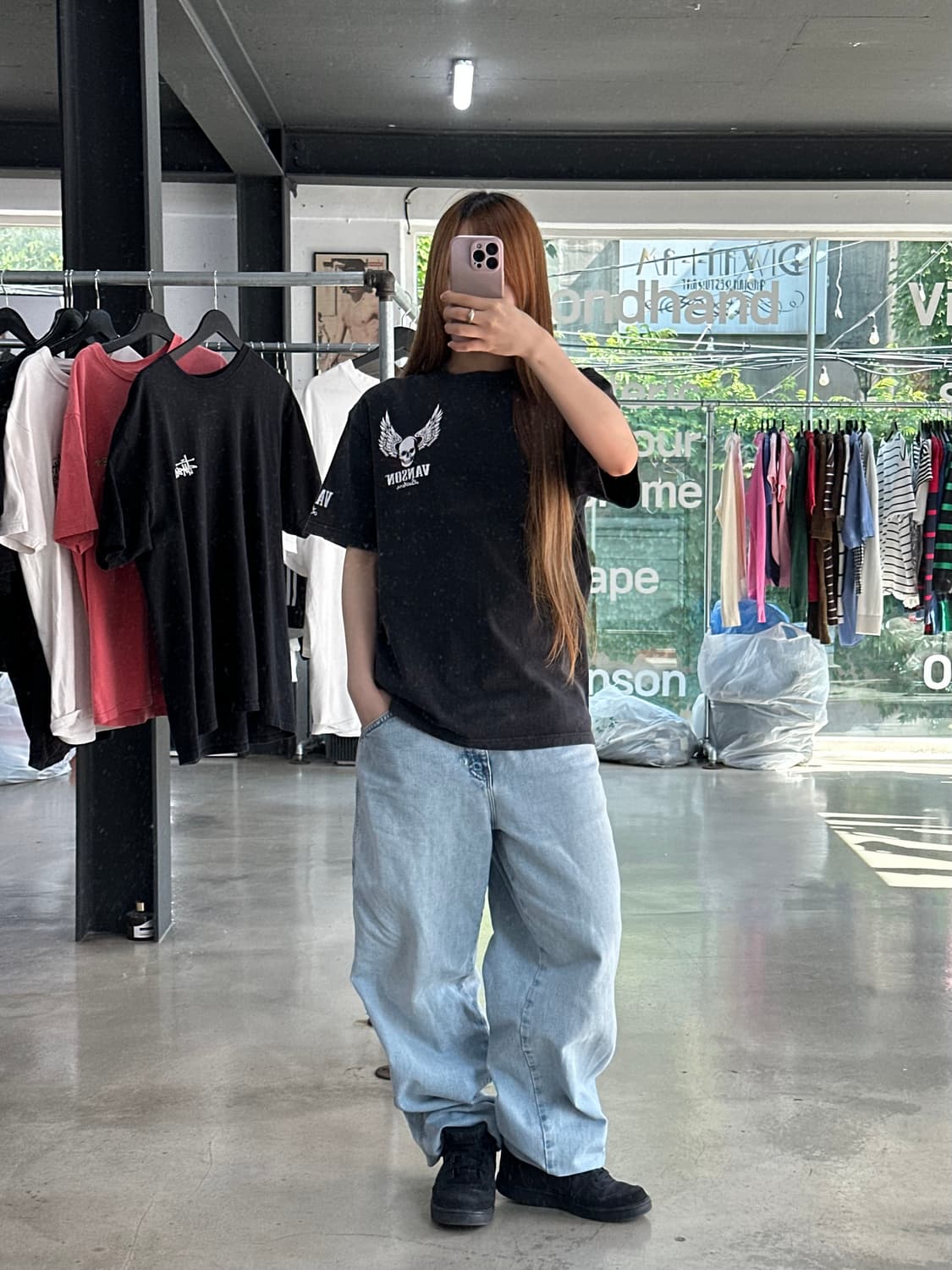 벤슨 스컬윙 워시드 반팔티  상품이미지3