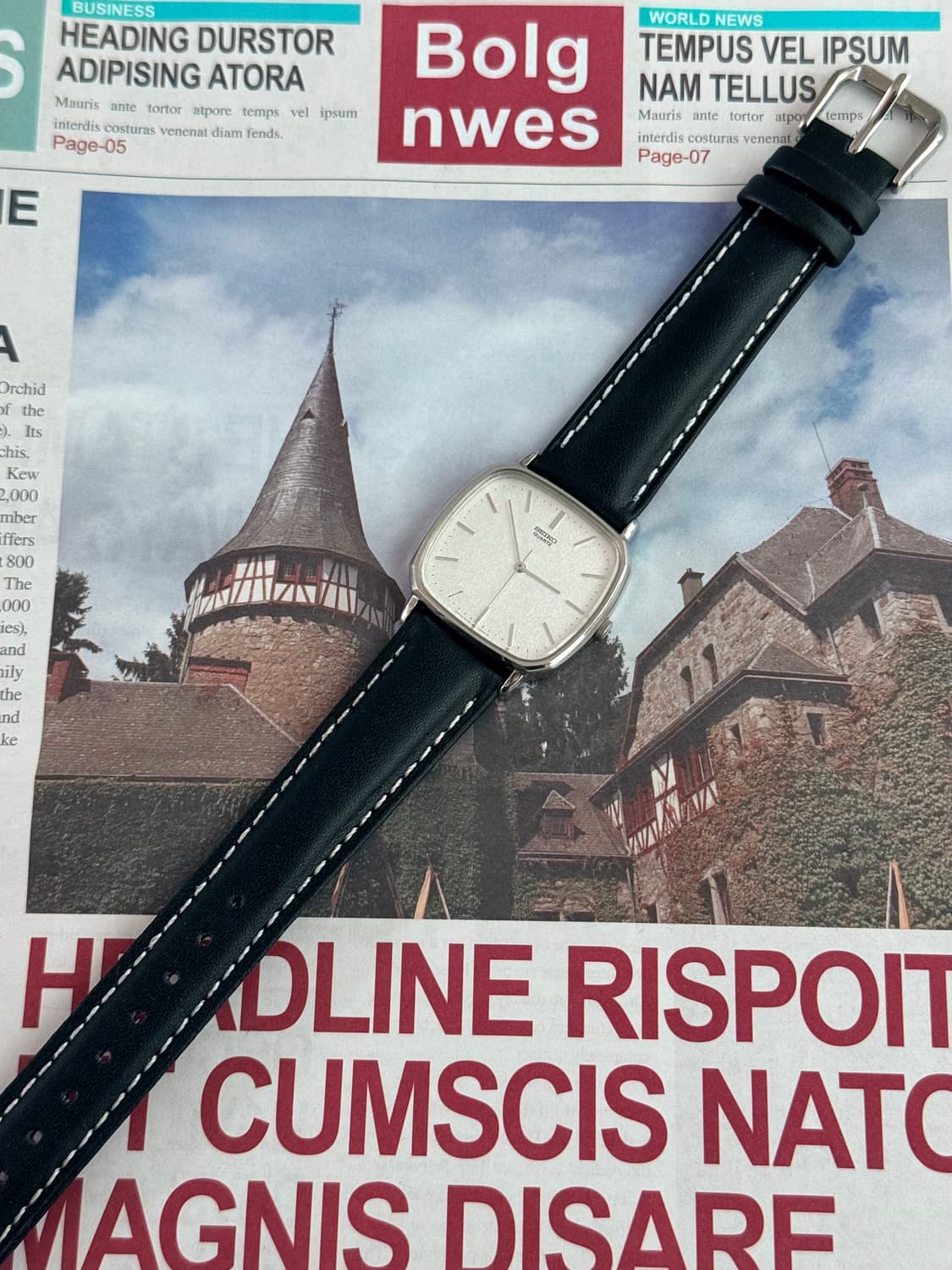 세이코 Seiko 쿼츠 스노우 스퀘어 상품이미지2