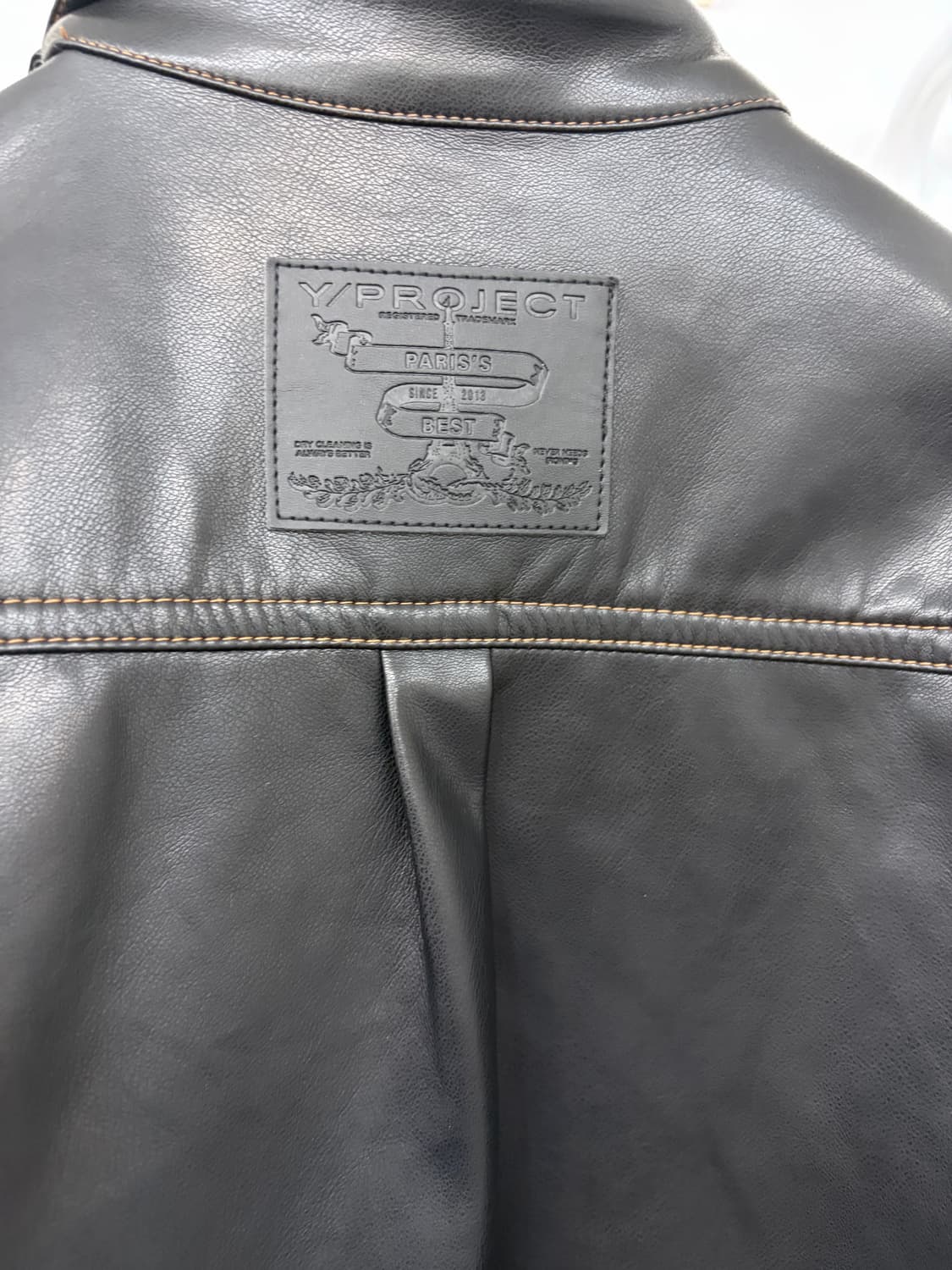 와이프로젝트 훅앤아이 레더셔츠 M 상품이미지9