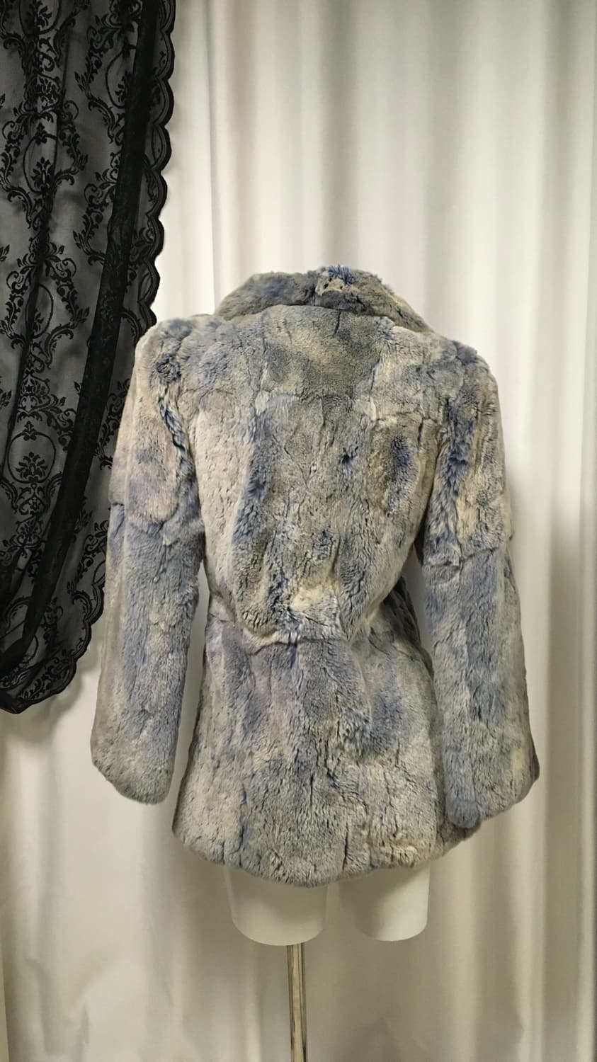 Vintage 오버핏 파스텔 블루 퍼자켓  상품이미지5