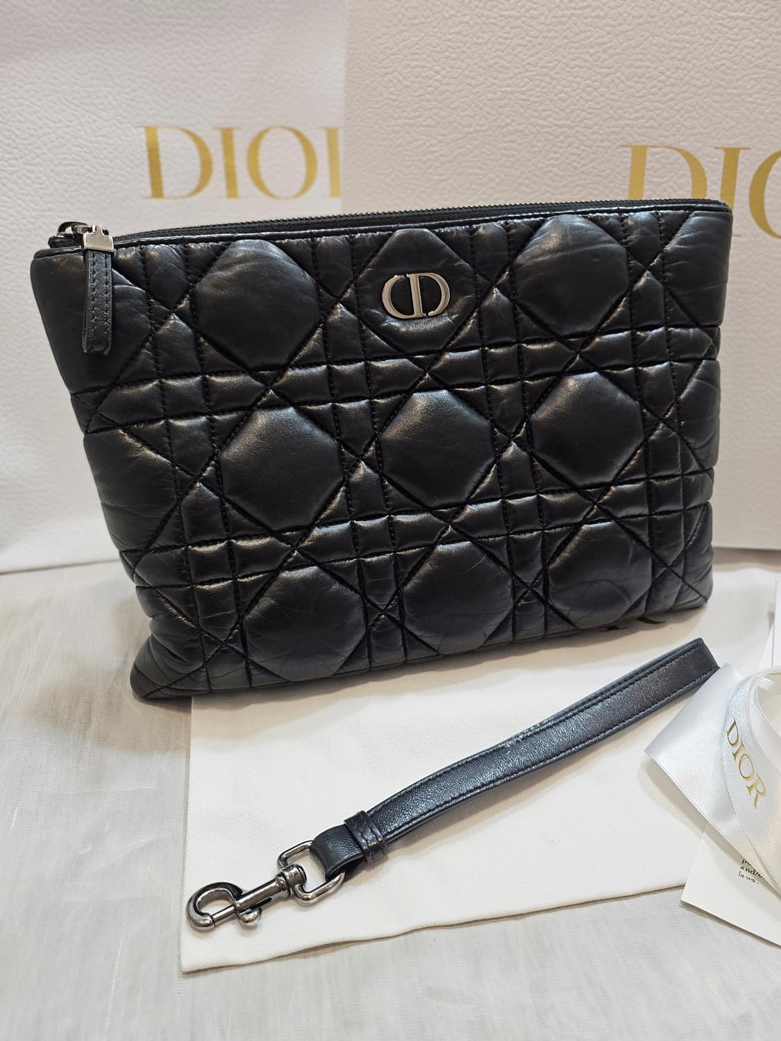 [풀구성] 디올 카로 라지 데일리 파우치 클러치 상품이미지2