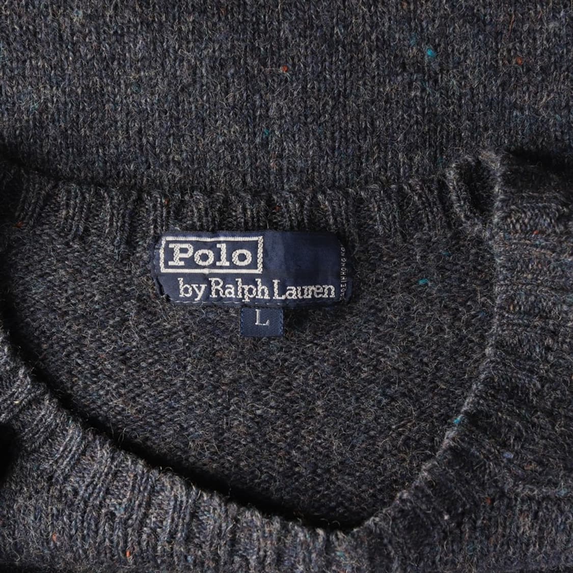 폴로 랄프로렌 빈티지 라운드넥 울 니트 L 상품이미지5