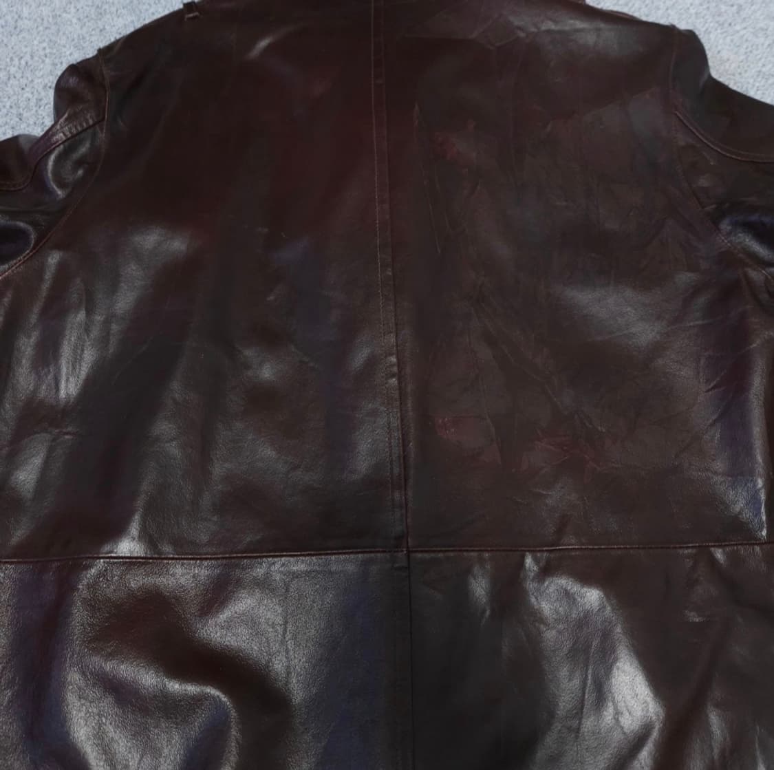 캐서린 햄넷 레더 롱 소가죽 자켓 상품이미지5