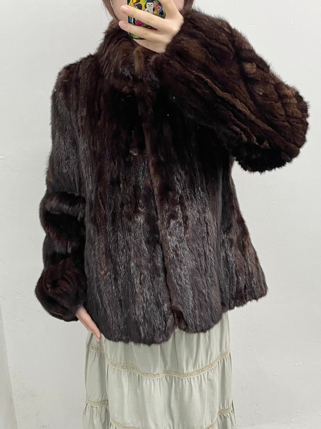브라운 밍크 퍼자켓 상품이미지4