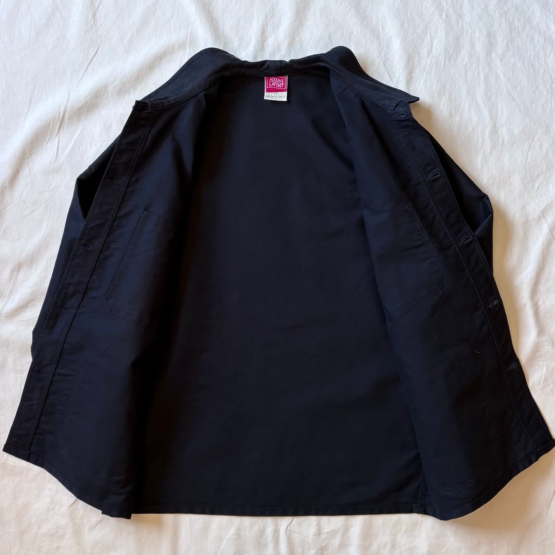 [105-107] 90s 프랑스 ADOLPHE LAFONT 블랙 몰스킨  상품이미지5