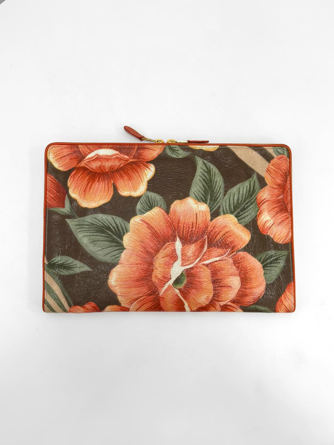 Balenciaga Floral Print Leather Clutch 상품이미지3