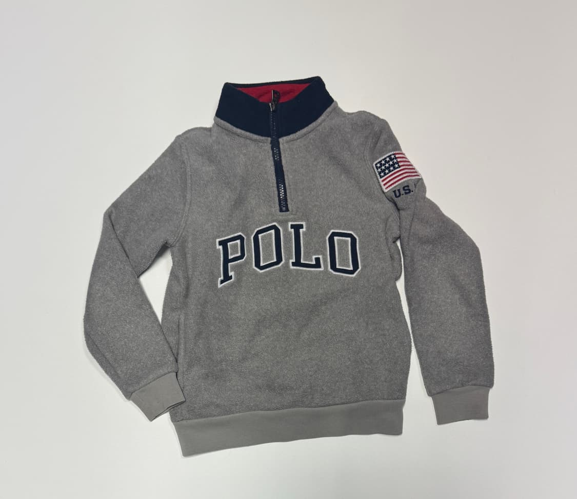 폴로 랄프로렌 키즈 스펠 아웃 반집업 후리스 7 상품이미지1