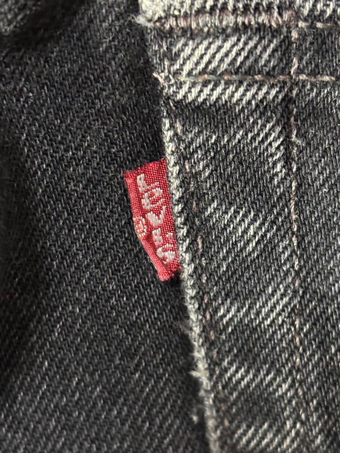 90s USA Levi's 501 black 리바이스 빈티지 데님팬츠 상품이미지4