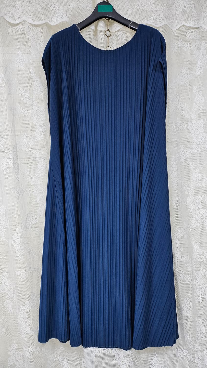 네이비 플리츠 주름 원피스  상품이미지4