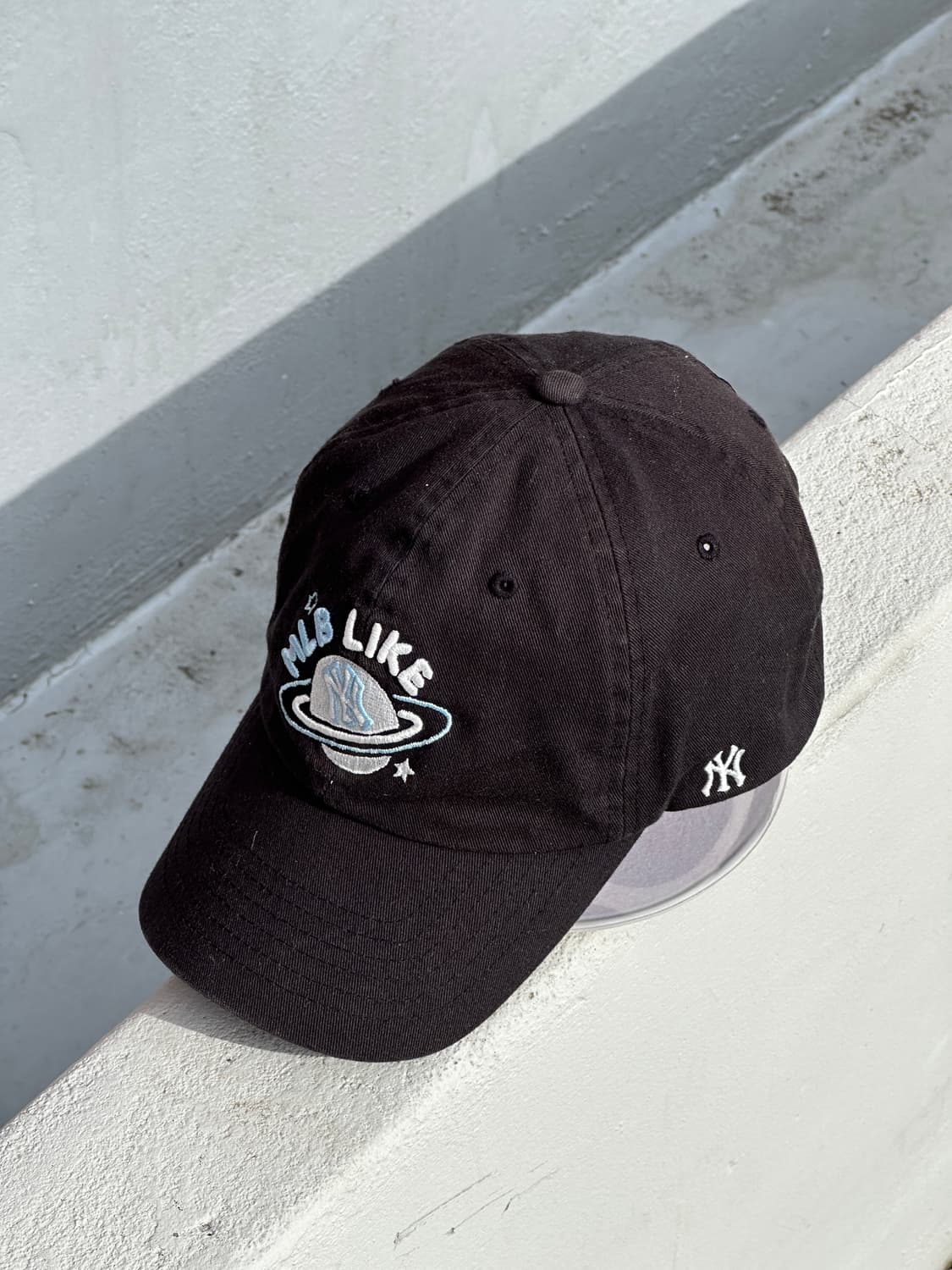 [F] MLB 로고 블랙 볼캡 모자 상품이미지2