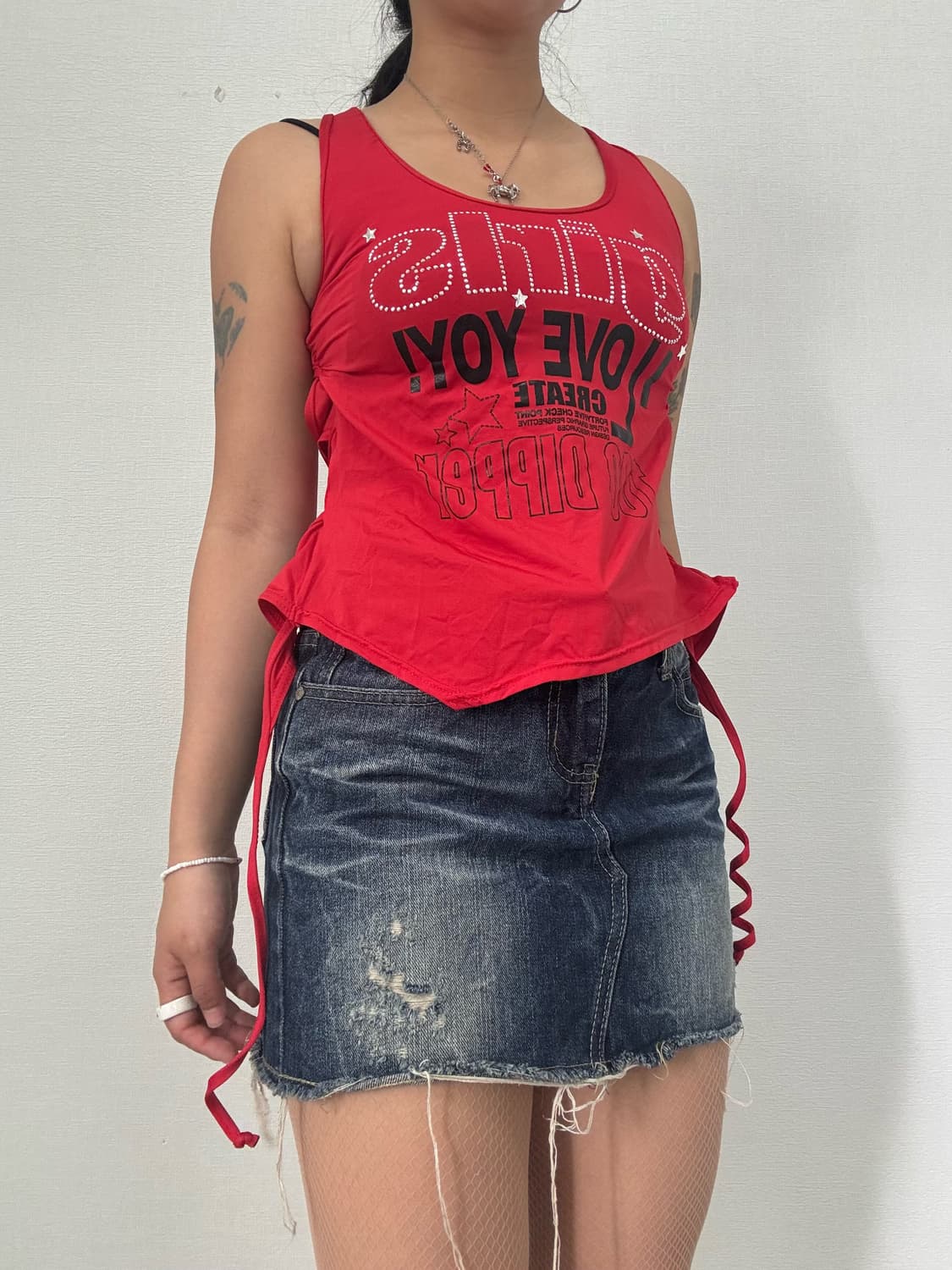 데님 미니 스커트 상품이미지2