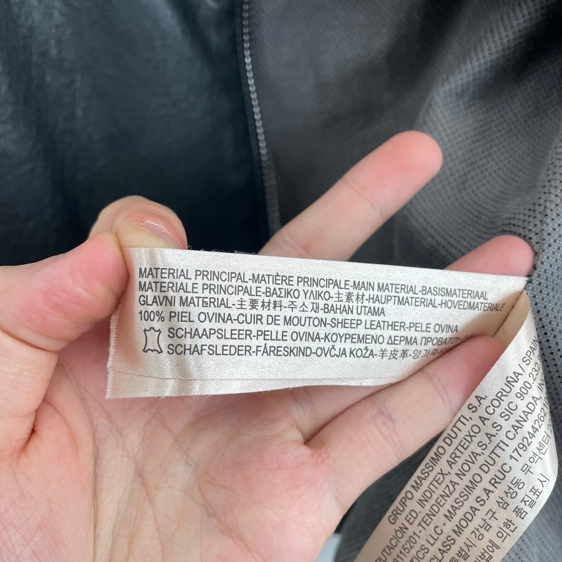 마시모두띠 블랙 가죽 라이더 자켓 상품이미지7