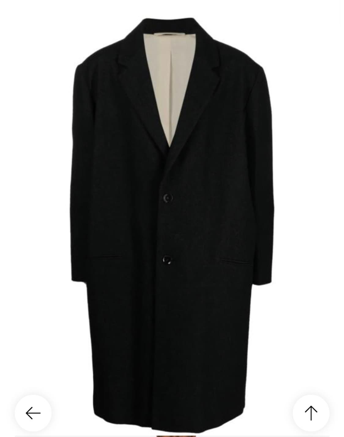 [판매] 르메르 23FW 싱글 브레스티드 울 코트 50 상품이미지1