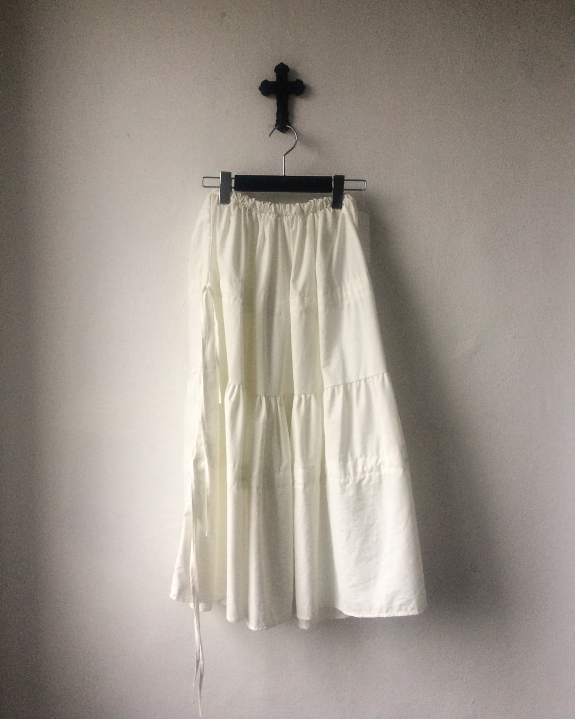 Shirring point layer long skirt 상품이미지1