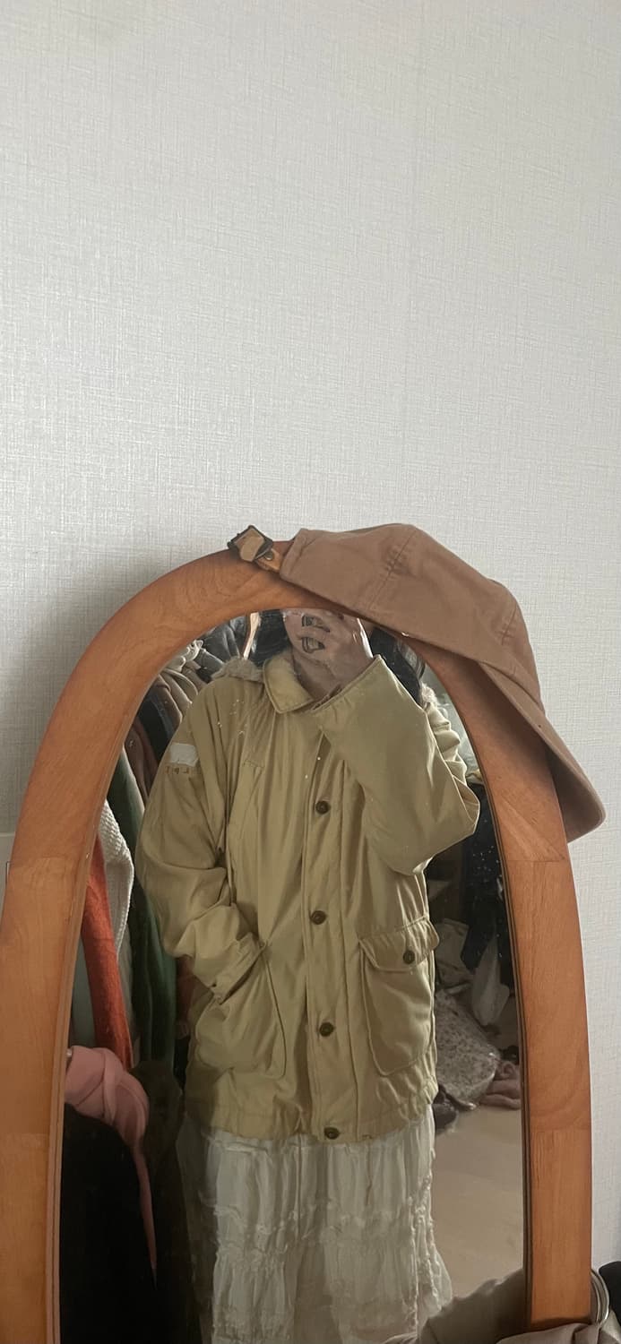 모리걸 빈티지 체크 후드 점퍼 💛🧡 상품이미지7