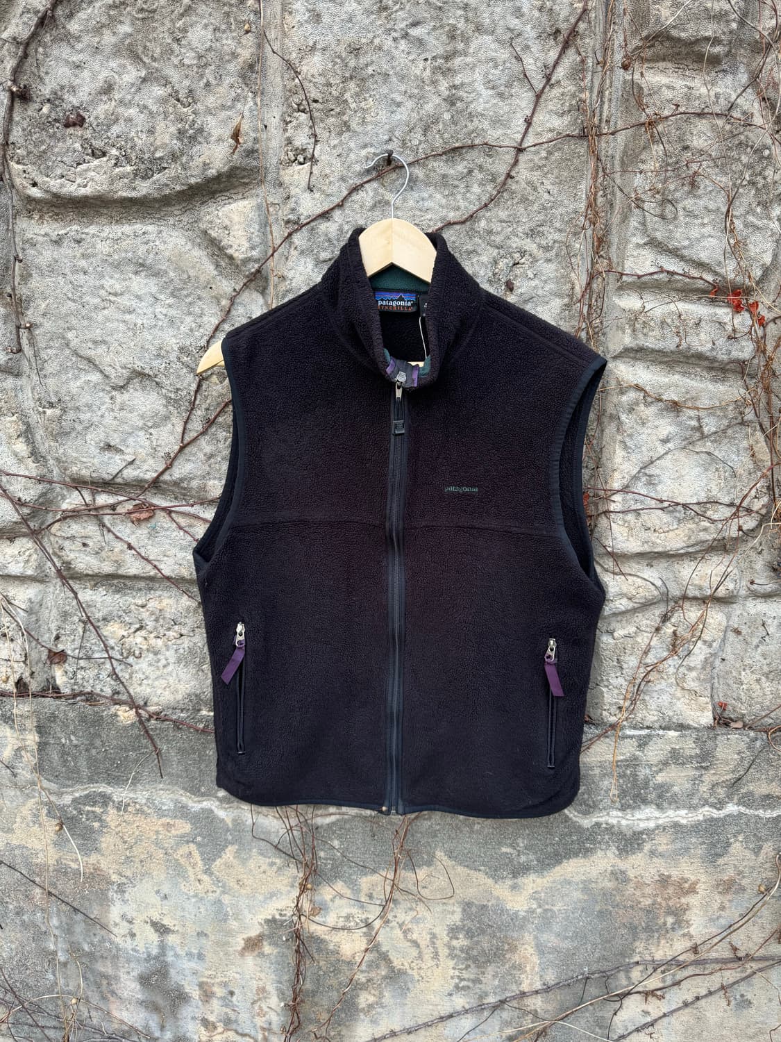 90s 파타고니아 usa 신칠라 플리스 후리스 조끼 베스트 블랙 상품이미지1
