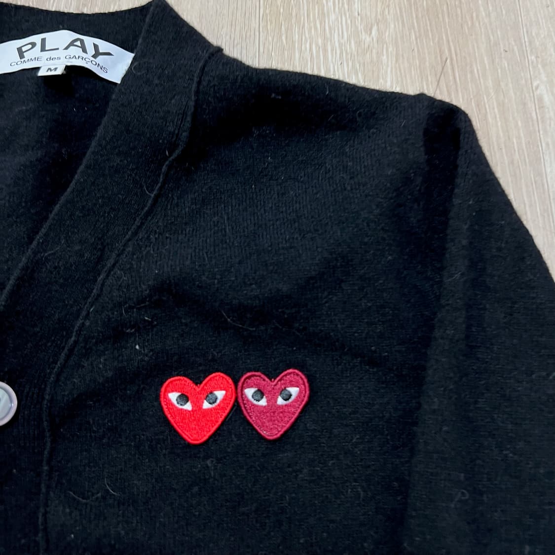 꼼데가르송 재팬 여성 멀티 로고 크롭 탑 가디건 M 상품이미지3