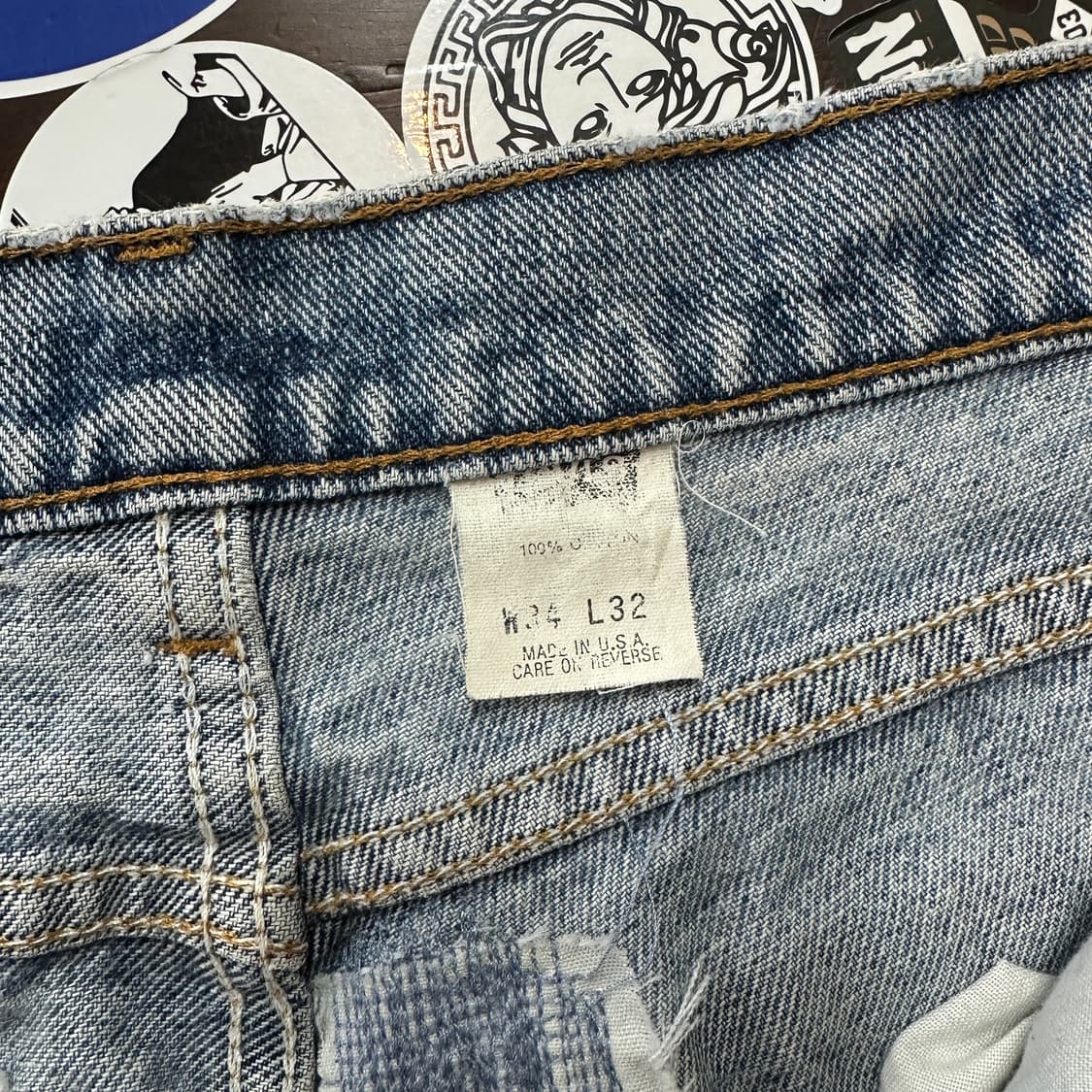 90s USA 리바이스 560 블루 진 데님 팬츠 34 상품이미지9