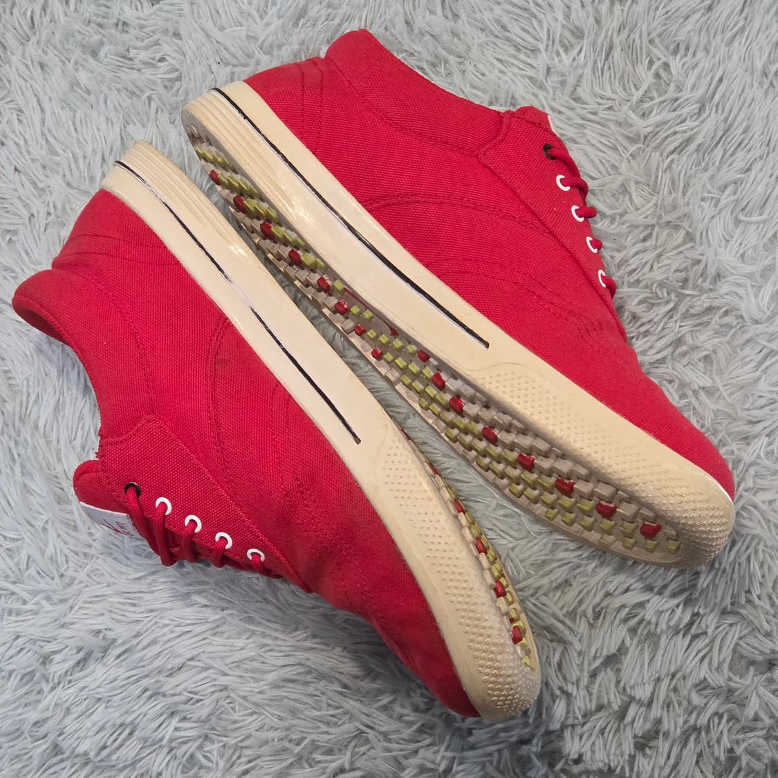 7q-12:나이키 루나론 캔버스 로우 레드 (26.5cm) 상품이미지7