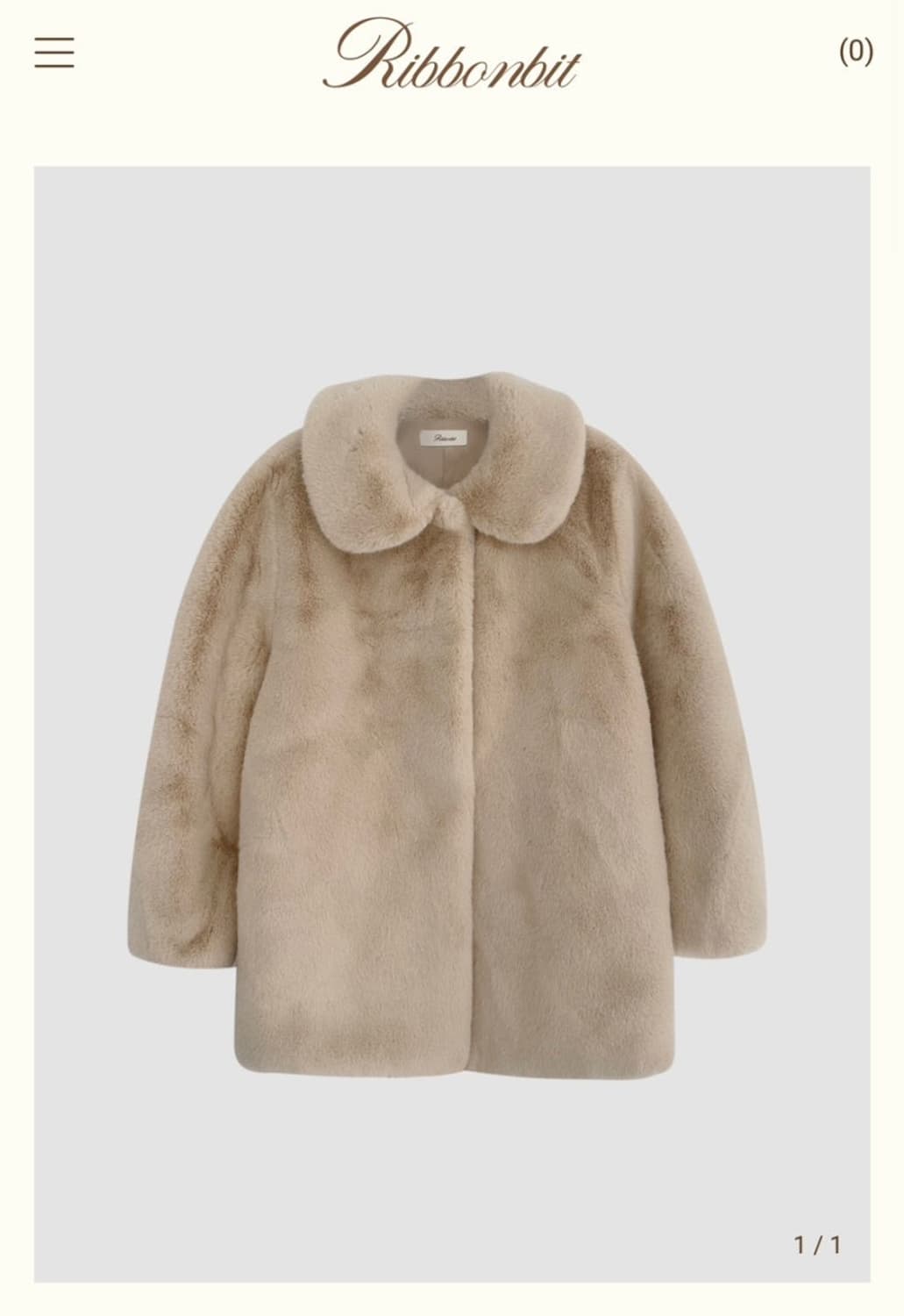 리본빛 퍼코트 상품이미지1